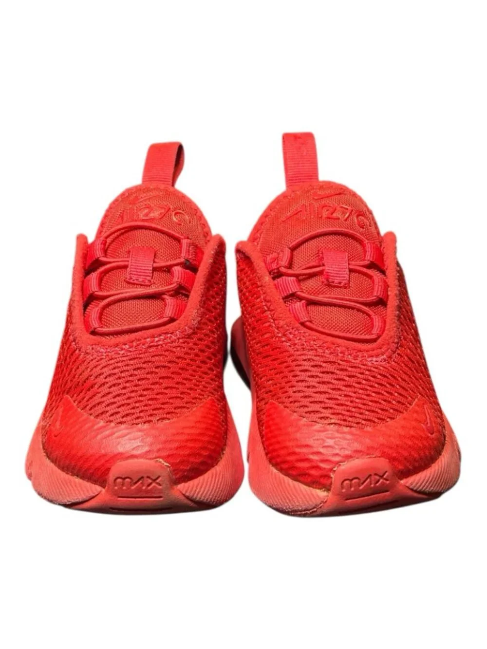 Nike Air Max 270 UNIVERSITY Tripple RED DM8876-600 toddler US Size 6C